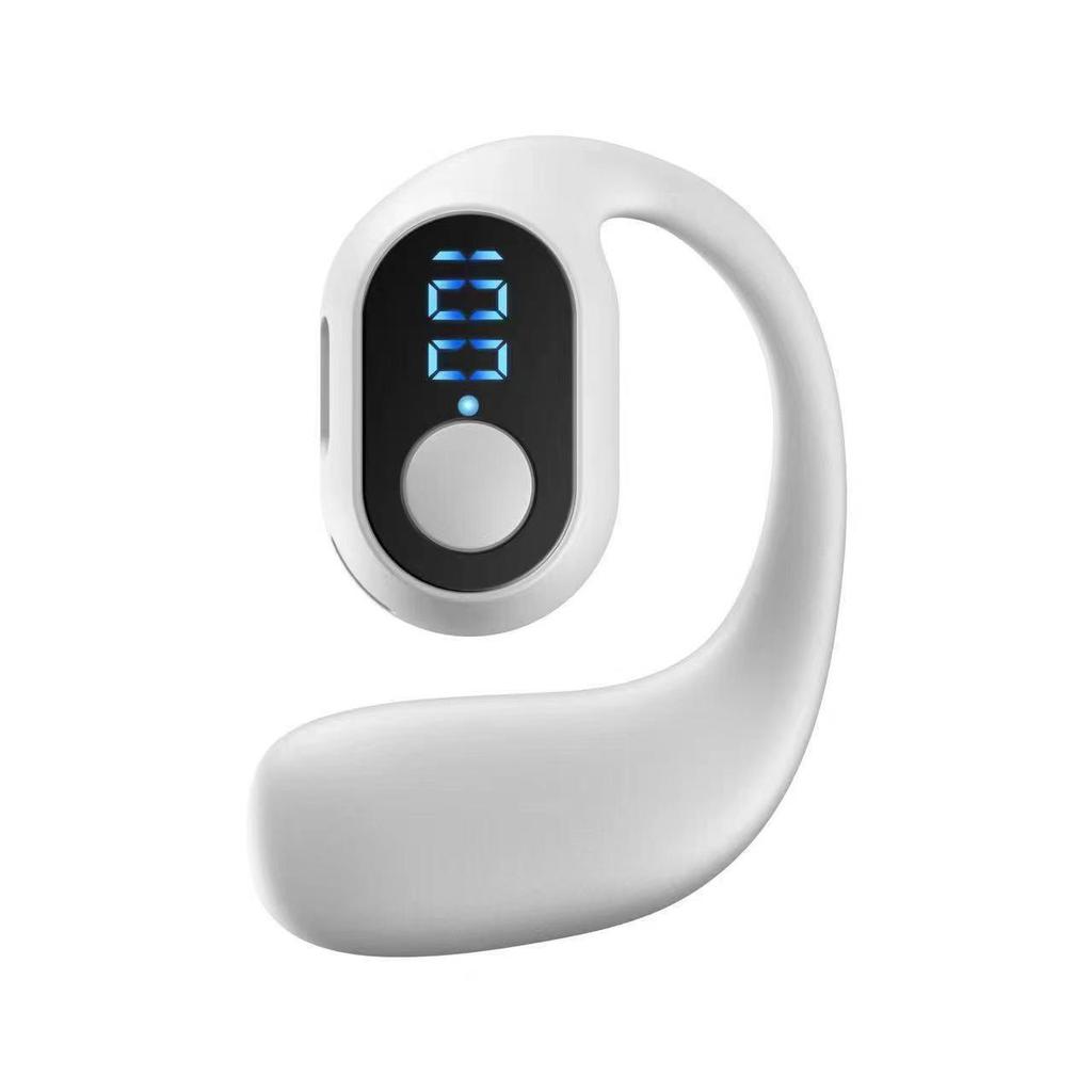 Беспроводные Bluetooth-наушники OWS с костной проводимостью, цифровым дисплеем, длительным временем работы от аккумулятора, сенсорным управлением, функцией звонков и внешним динамиком.