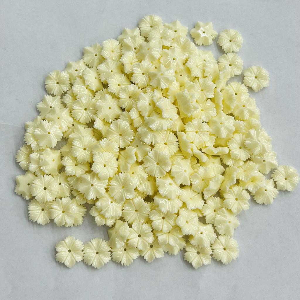 30 шт., Искусственный коралл, отдельные бусины с отверстием, 12 мм, Модные бусины-цветы ручной работы для изготовления ювелирных изделий, аксессуары для ожерелья DIY, подарки на День матери