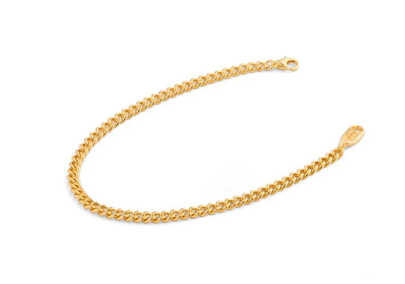 Bebello [Bs-416] 925 Silver Chain Bracelet (Gold Plating)