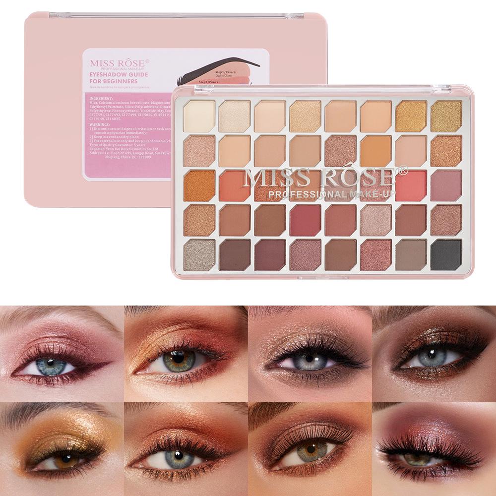 MISSROSE Палетка теней для век из 40 цветов, матовые и с шиммером