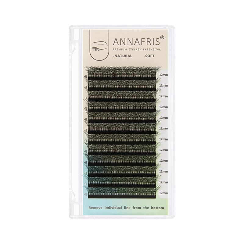 ANNAFRIS 5D Four-Leaf Clover Easy-Anchor Soft Dense W-Shape Pre-made Fan Eyelashes