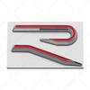 YKPSC1 New R Emblem Car Metal Body Tail Trunk Sticker Accessories For VW GTI Rline Polo Golf MK8 Touareg Passat Magotan CC