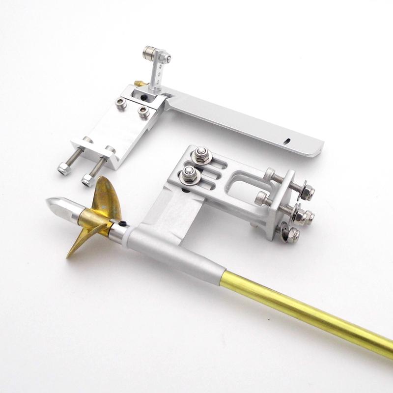 4mm Drive Shaft + 95mm Water Pickup Steering Rudder + 35mm propeller Kit for RC Boat MONO Speed O VEE Hydroplane DIY Parts