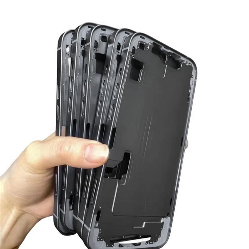 L19-Аккумулятор Новый Задний Корпус Для Iphone 14 Корпус Задняя Крышка+ Средняя Рама Шасси+Лоток Для SIM-карты+Боковые Кнопки Черный