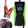 Portable Car Battery Charger 12V Automotive Charger Intelligent LCD Display Automobile Battery Maintainer Pulse Repair Starter