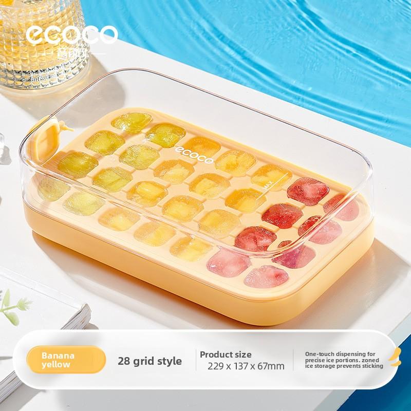Press-type Silicone Ice Tray Mold Household Small Freezing Ice Cube Mold Easy Release Ice Cube Tray