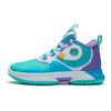 Баскетбольные кроссовки Li Ning Kids Professional Basketball Series Stability Color Block Letter с амортизацией, поддержкой отскока и средним верхом YKBS040-13