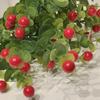 Artificial Eucalyptus Foliage with Red Berries 35.5cm for For wedding Decoration Photography Prop Event Home Commercial Display