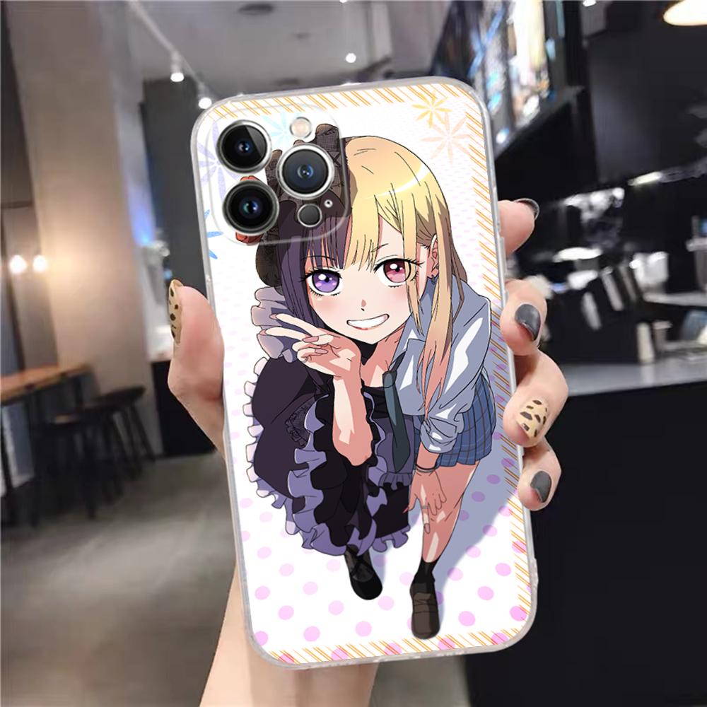 Чехол для телефона My Dress Up Darling Марин Китагава Силиконовый Мягкий Для iPhone 16 15 14 13 12 11 Pro Mini XS MAX Plus X Чехол