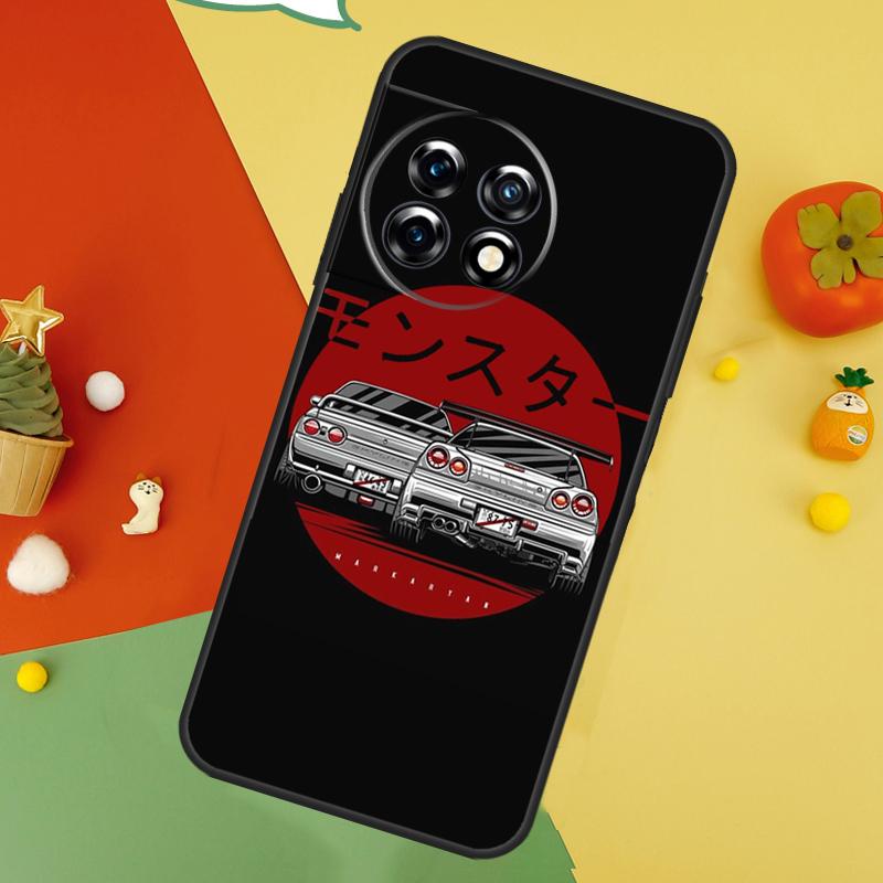 Япония JDM Автомобиль Для OnePlus 11 12 8 9 10 Pro 8T 9R 10R 10T Чехол Для OnePlus Nord 2 2T CE 3 Lite N100 N200