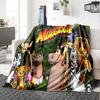 1pc Madagascar Adventure flannel Blanket for Super Soft Cute Comfort Blanket for Travel Bedding Couch Sofa Blanket Y73030