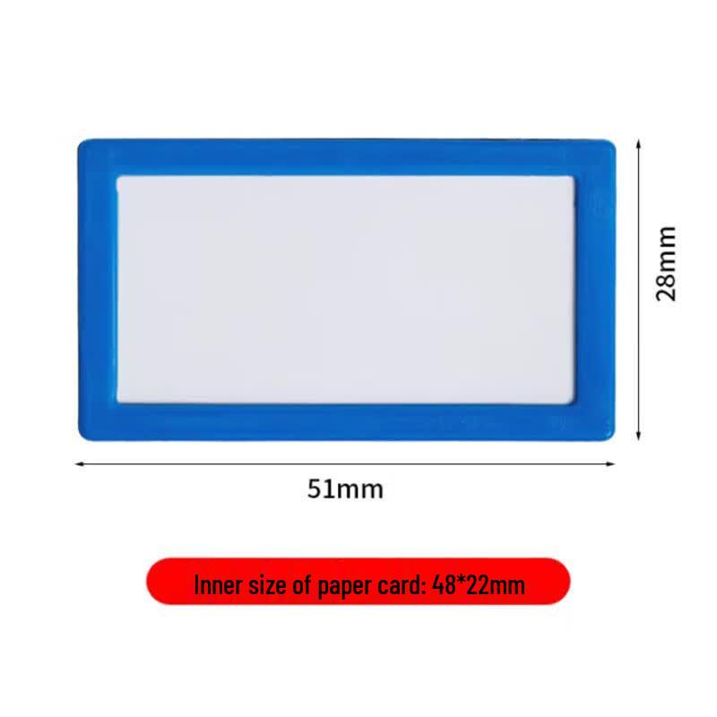 Hua Gao Magnetic Label Holders for Warehouse Shelves, 28x51mm, 10-Pack