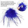 Lightweight Ostrich Feather Brooch Anti-slip Sweater Coat Pin 2024 Dress Suit Corsage  for Women