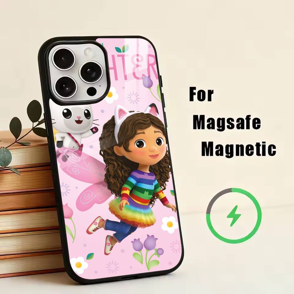 G-Gabby Cats Phone Case For iPhone17,16,15,14,13,12,11 Plus,Pro Magnetic with Magsafe Wireless Charging