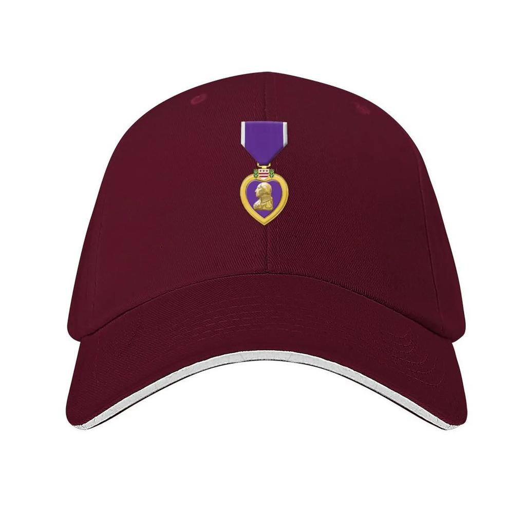 National Purple Heart Day Baseball Cap fishing hat fashionable Golf Hat Unisex hats on offer Caps For Unisex Women's