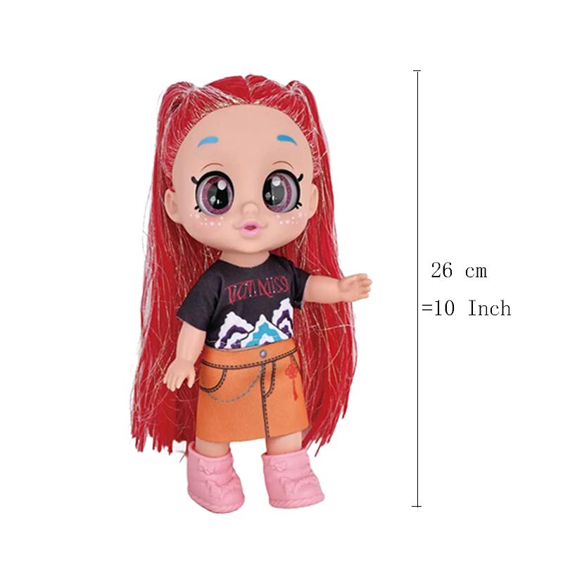 Hot Anime Kpop 10 Inch 5D Eyes Dolls Five Joints Movable Figure Musical Toys Birthday Present for Girls Boys Child