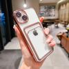 Противоударный чехол для телефона с покрытием для iPhone 15 14 11 12 13 Pro Max с защитной пленкой для объектива, чехол-кошелек, держатель для карт