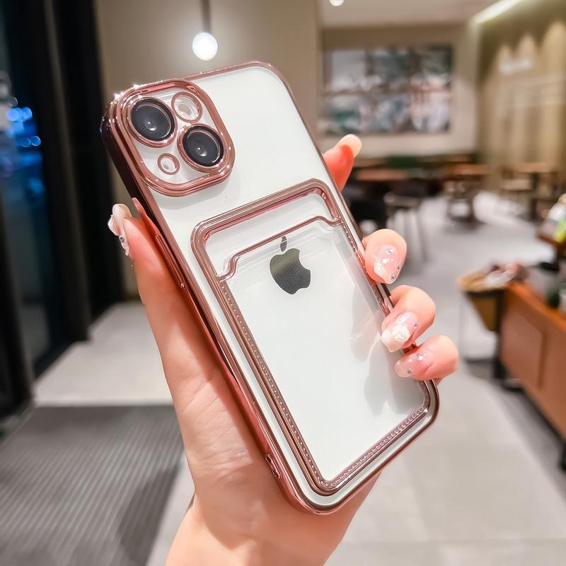 Противоударный чехол для телефона с покрытием для iPhone 15 14 11 12 13 Pro Max с защитной пленкой для объектива, чехол-кошелек, держатель для карт