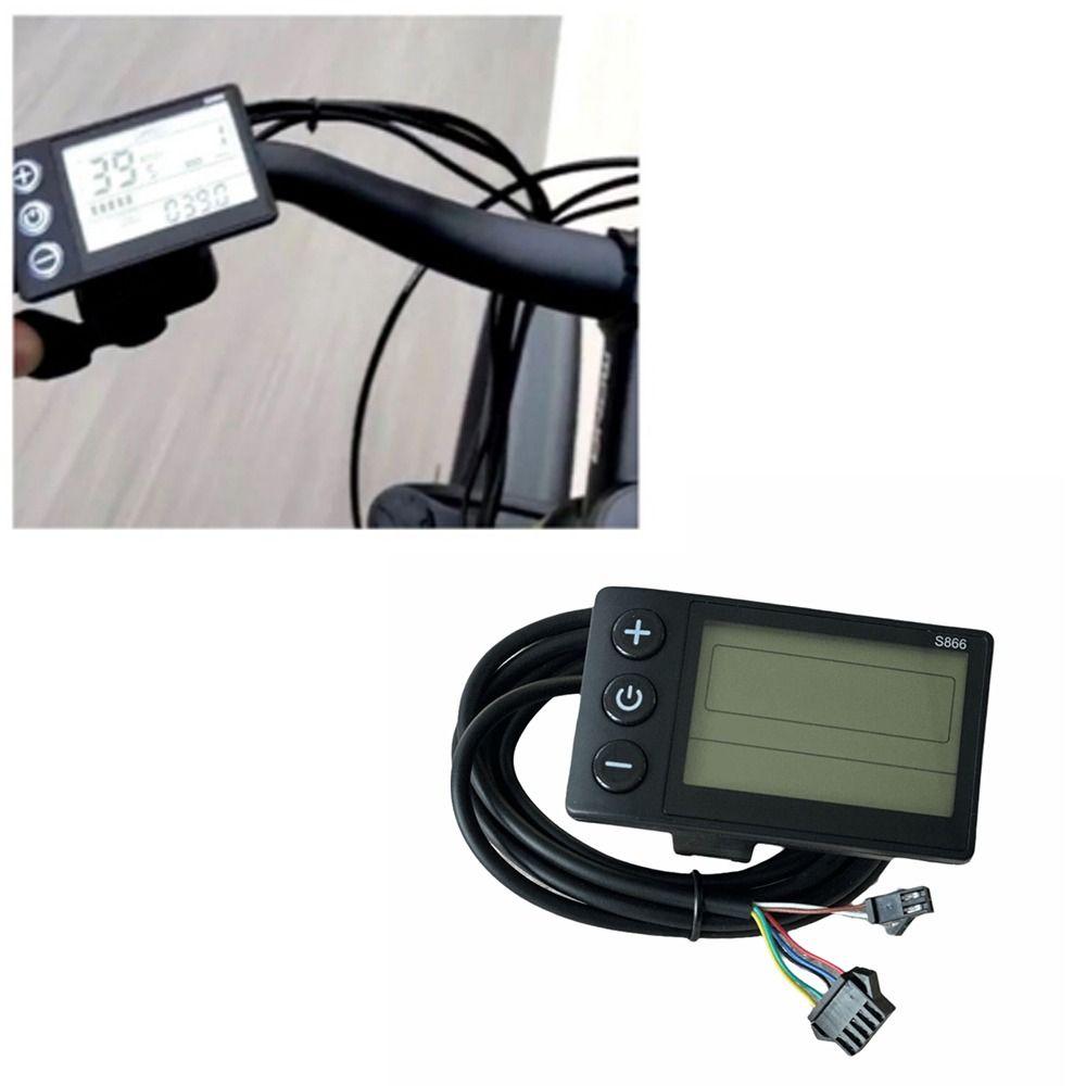 S866 Electric Bicycle Display 24V 36V 48V E-bike LCD Display Instrument  Electric Scooter