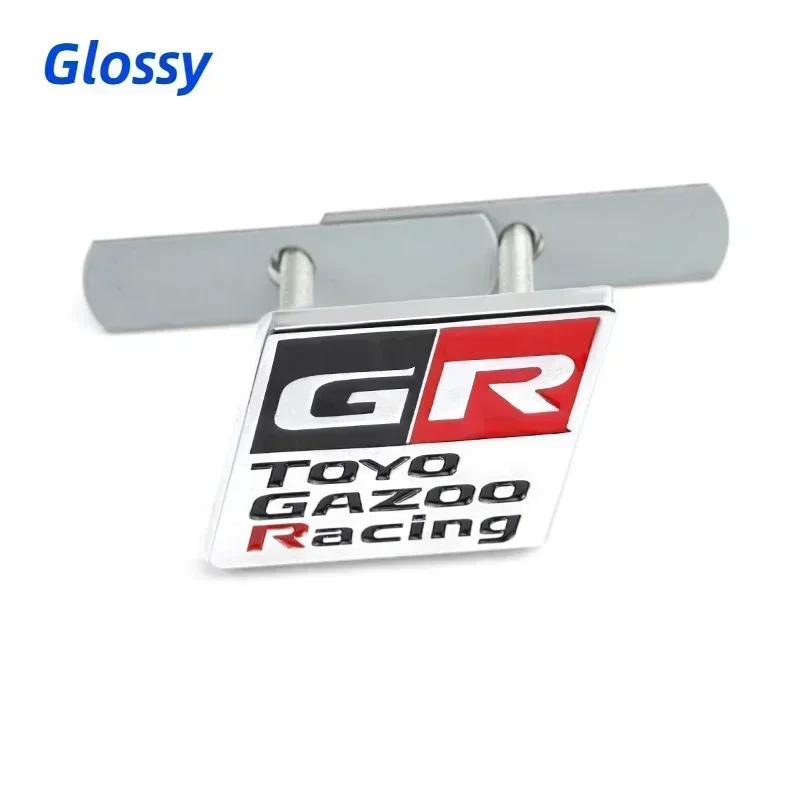Car Grille Emblem Rear Decal for S0 GR Toyo Gazoo Racing CHR Avalon Supra Corolla Rav4 Avensis Auris Yaris Head Trunk Badge JH0