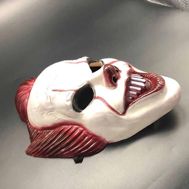 Маски на Хэллоуин, маска клоуна ужасов, ПВХ, реквизит для косплея, маскарад, сценические шоу, рейв-фестиваль, вечеринка, клубная одежда, маска клоуна, косплей