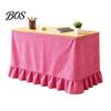 Gingham Desk Skirt Ruffled Table Skirt, Cottagecore Teacher for Classroom, Durable Protector Plaid Tablecloth Birthday Wedding Baby Shower Party