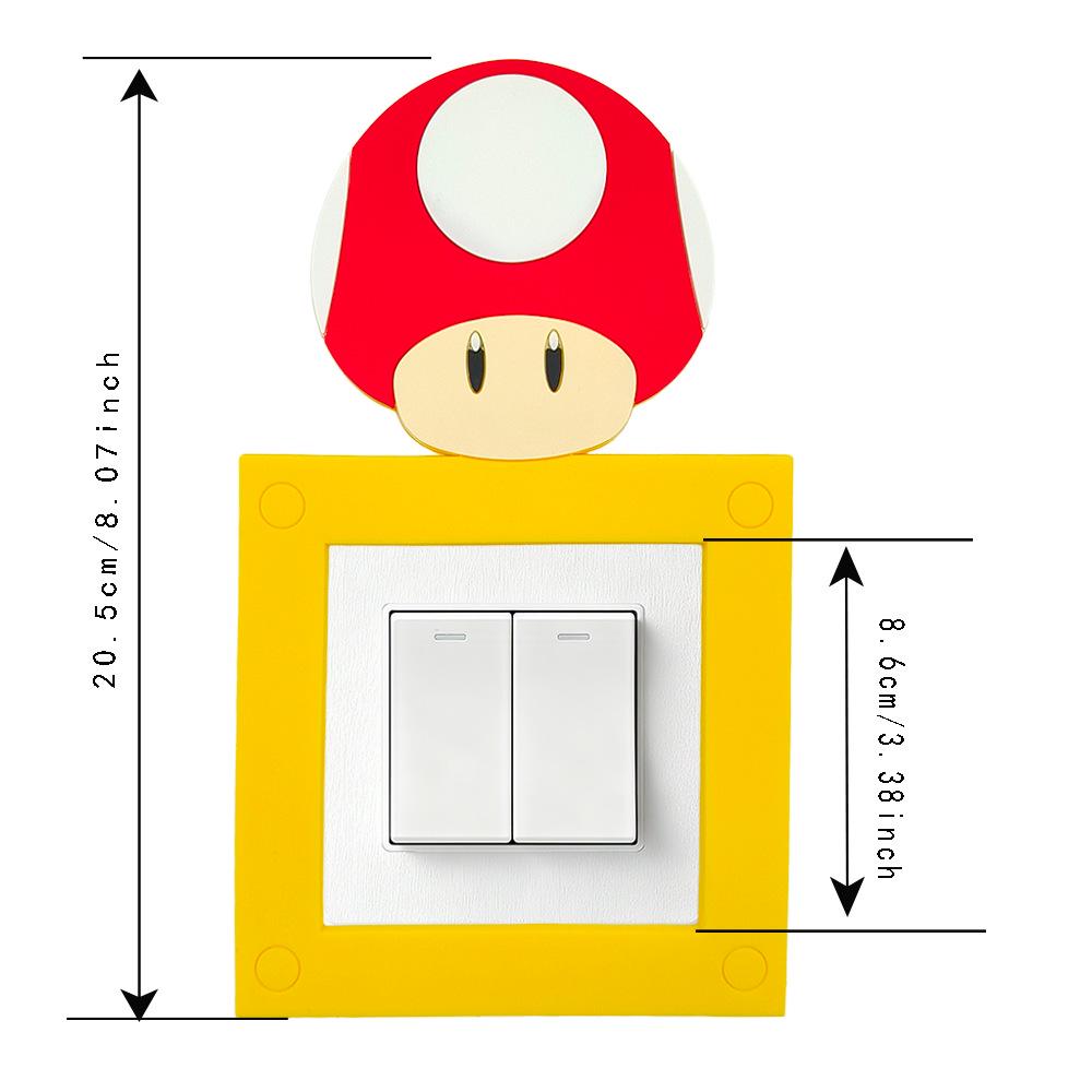 Наклейка на выключатель света в стиле Super Mario: Стиль кухни и спальни