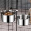 Durable Dog Water Cup Stainless Steel Bird Food Bowl New Pet Food Feeder  Pet Accessories