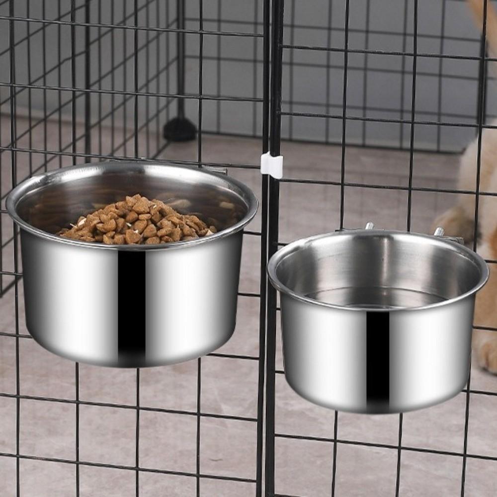 Durable Dog Water Cup Stainless Steel Bird Food Bowl New Pet Food Feeder  Pet Accessories