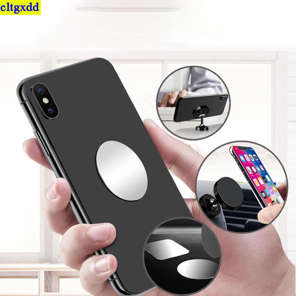 Cltgxdd 10 Pieces 15/20/25/30/35/40/45/50/60/70mm Circular Square Car Phone Magnetic Metal Plate Universal Patch Bracket 6