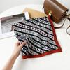 Herringbone Square Scarf Pony Printing Silk Scarf Retro Cotton And Linen Square Scarf Clothing Store Decorative Scarf Silk Scarf Accessories