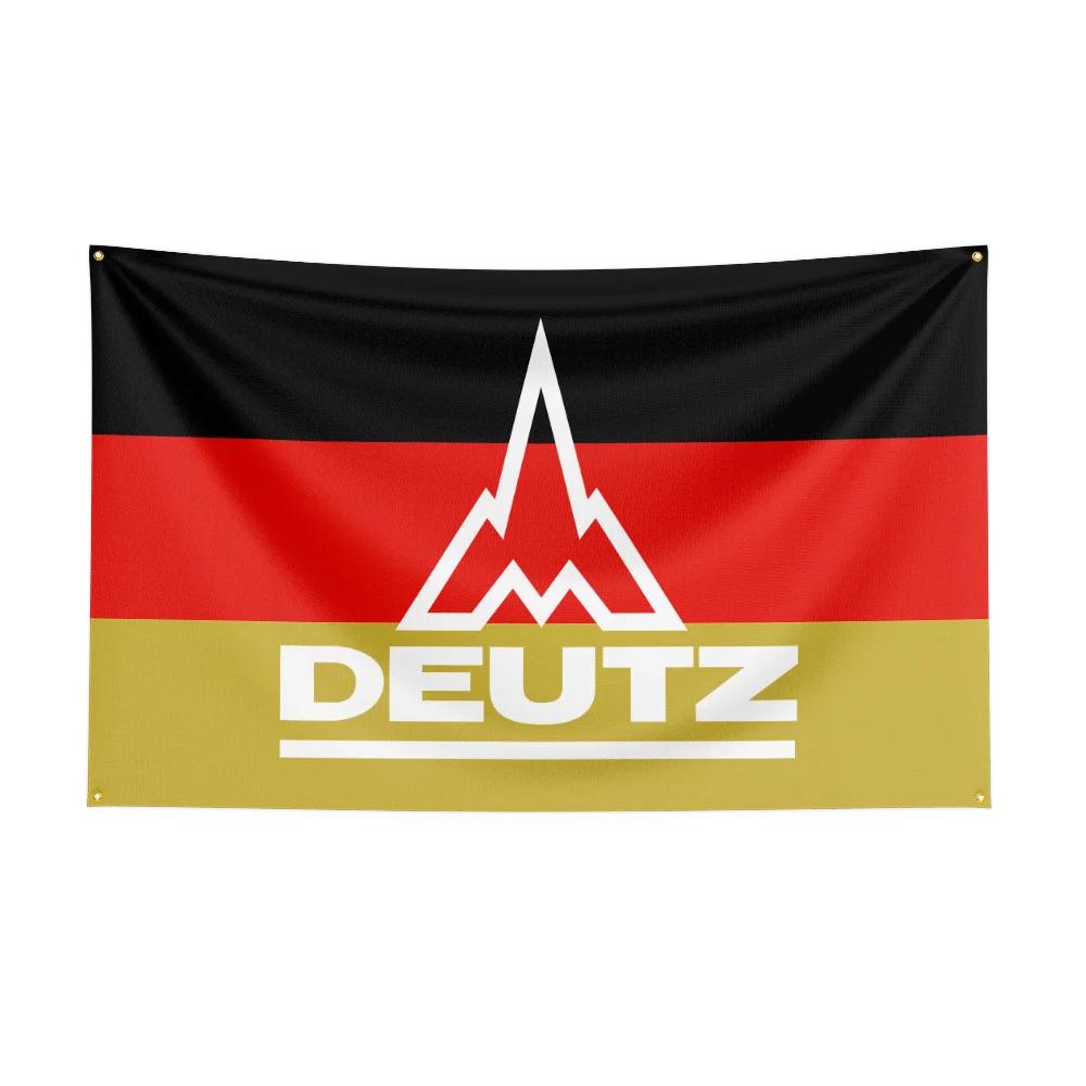 35 футов Флаг тракторов Deutz AGs Полиэстер Цифровая печать Инструментальная гобеленовая баннер-штора Для декора B