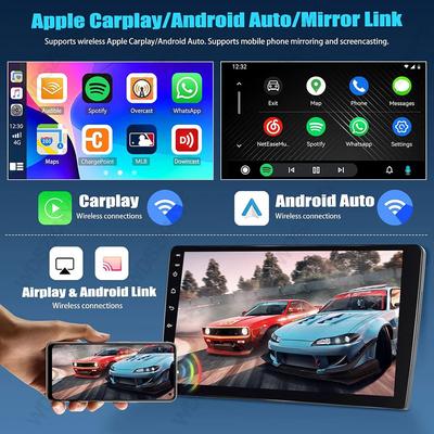 Универсальная 2Din автомагнитола на Android 13 7"/9"/10" Автомобильный мультимедийный плеер Беспроводной Android auto Carplay Автомобильный стерео ресивер BT
