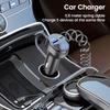 2 Ports USB Fast Car Charger Universal Car Phone Charger Retractable Cable With Voltage Display Auto Electronic Accessories