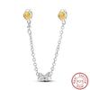 Sell 925 Silver Festival Animal Plant Travel Fashion Design Chain Charms Beads 3mm DIY Fine Jewelry Making