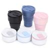 With Lid Folding Coffee Cup Silicone Portable Travel Tumbler Collapsible Cups with Lid Kitchen
