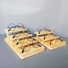 Case Wooden Eyewear Stand Holder Eyeglasses Organizer Sunglasses Display Case Glasses Display Rack