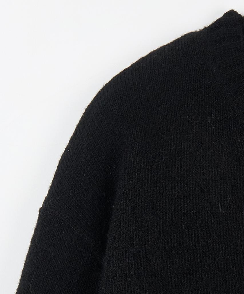 NODU Formal Basic Round Knit [Black]