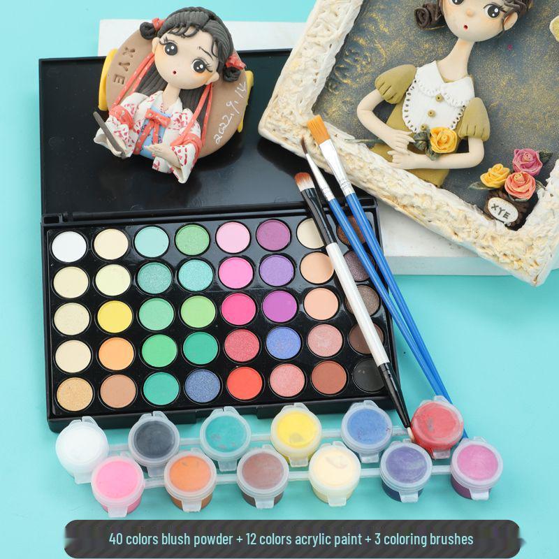 BJD Специальный глиняный порошковый цветной пигмент для росписи кукол