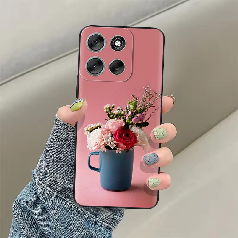 Чехлы для телефонов Для Motorola Moto G86 Чехол Для Moto G56 Мягкий Силиконовый Бампер Задняя Крышка Для Moto G86 Power motoG86 Чехлы Fundas