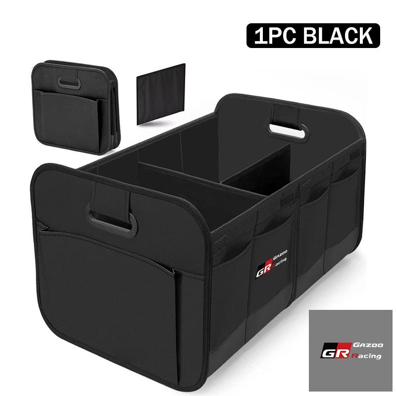 BBcn3 For Toyota Large Capacity Car Interiors Storage Box Organizer Bag Auto Accessories CHR Land Cruiser RAV4 Camry Fortuner Venza