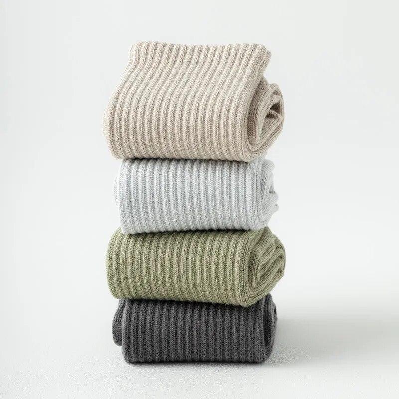 New Cotton Breathable Mid Calf Yoga Pilates Socks Silicone Non-slip Fitness Socks Indoor Dance Gymnastic Training Floor Socks