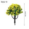 Аксессуары для ландшафтного строительства, украшение железной дороги, миниатюрное цветочное дерево, искусственные пейзажные деревья