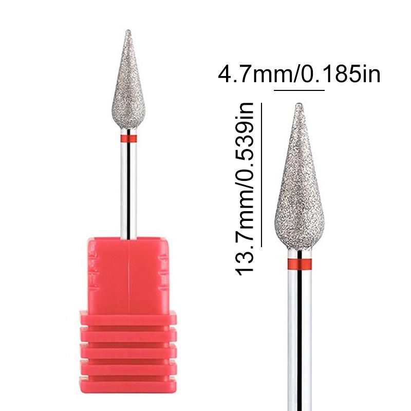 Diamond Milling Cutter Nail Drill Bits Set For Manicure Accessory Pedicure Eletric Machine Nail Bit Brush Burr Tool
