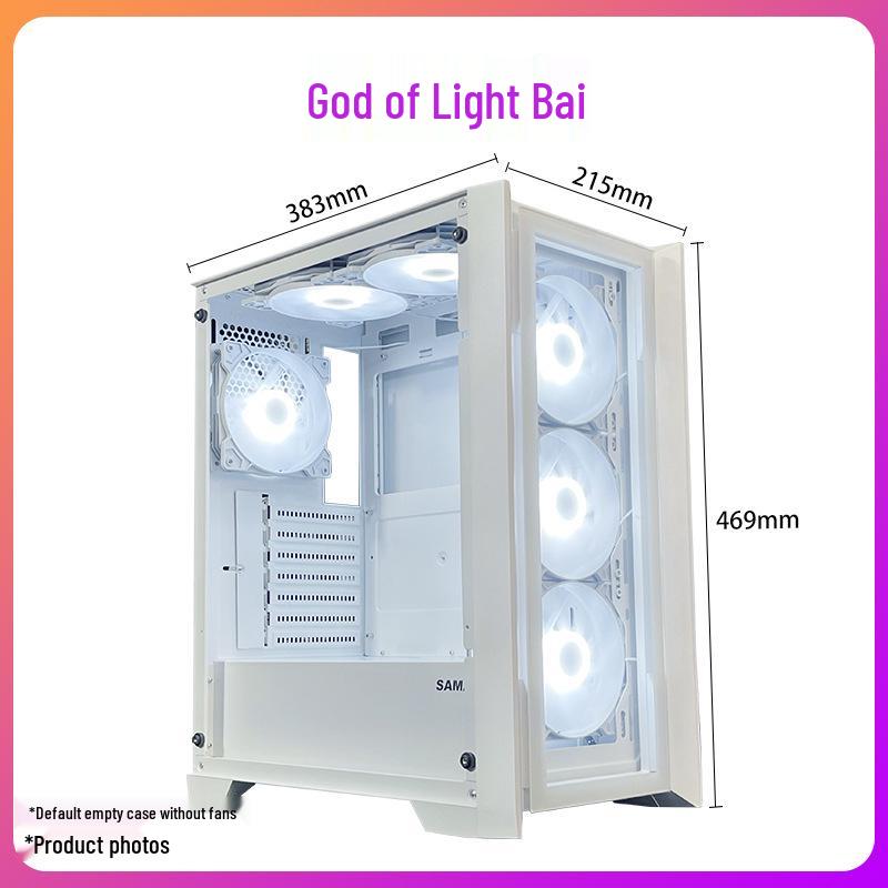 Корпус SAMA God of Light Mini White mATX240 с прозрачной боковой панелью