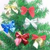 12pcs Bowknot Pendant Xmas Tree Ornaments Mini Christmas Decorations Christmas Bow  Home Decoration