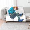 Kaminari Denki Throw Blanket Warm Napping Blanket for Office Couch Bed
