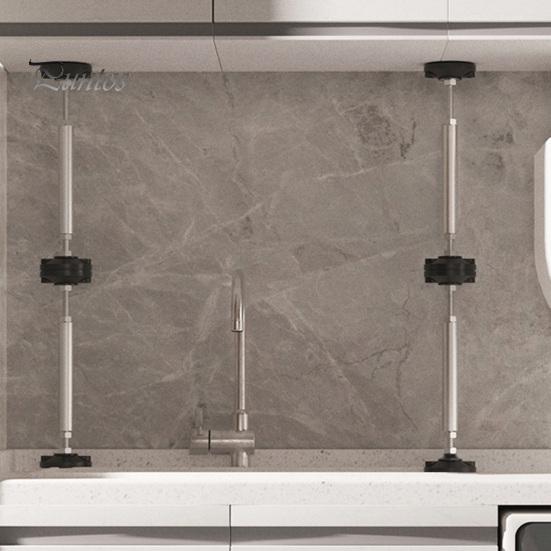 1 пара опорных ножек для мебели, регулируемые телескопические стойки из нержавеющей стали, простая установка, опорные ножки с противоскользящими накладками для кровати, дивана, комода, телевизора