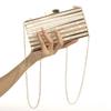2024 New Pattern Dinner Single Shoulder Bag Satchel High Archives Banquet Hand bag Wallet Striped Acrylic Clutch Bag