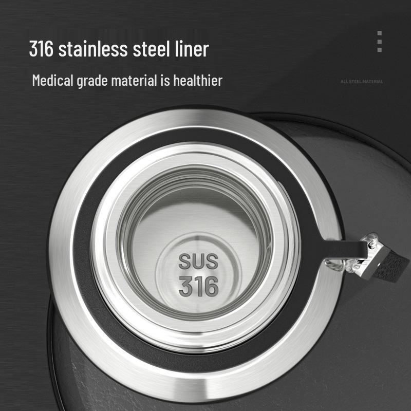 316 Stainless Steel Antibacterial Insulated Kettle: Men's Large Capacity Tea Cup